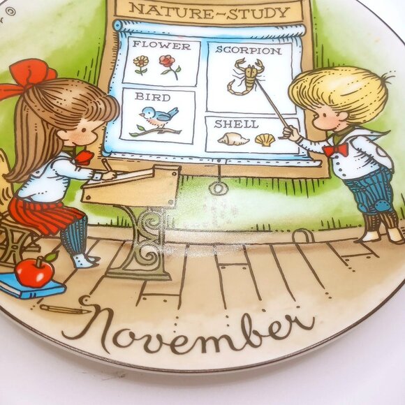Joan Walsh Anglund Plate 1966 November Nature-Study Collectible Decorative Plate - Picture 3 of 9